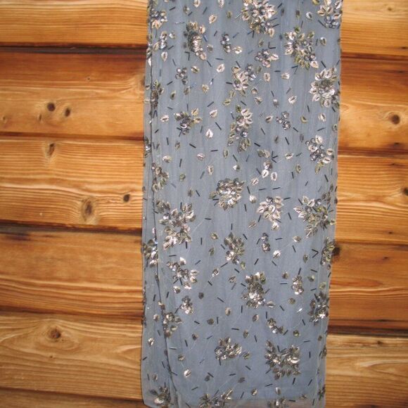 Mac Duggal 5477 Womens Floral Embellished Scoop Neck Evening Gown Dress - Picture 10 of 16